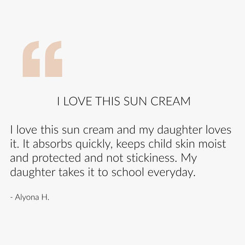 children's organic sun cream customer review