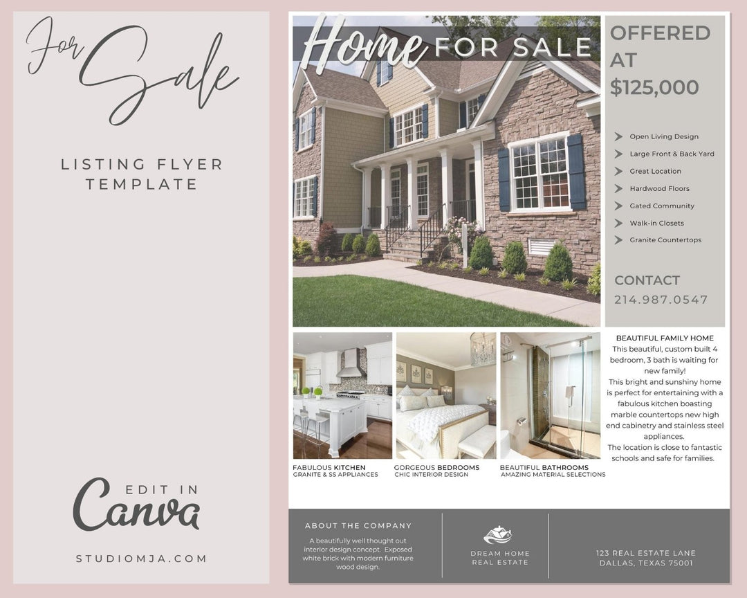 real estate templates for flyers