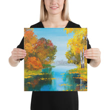 Load image into Gallery viewer, Autumn Stream Canvas Wall Art
