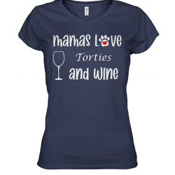 Mamas Love Torties Cats and Wine