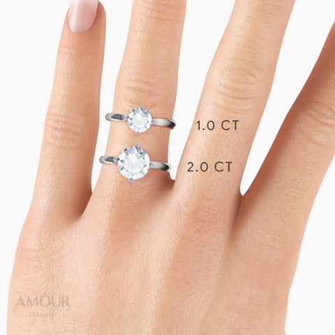 1 Carat Or 2 Carats: Which Diamond Is Right For You? – Amóurdiamant™