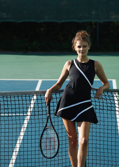 Women's black tennis skirt KAIA – iCOURT