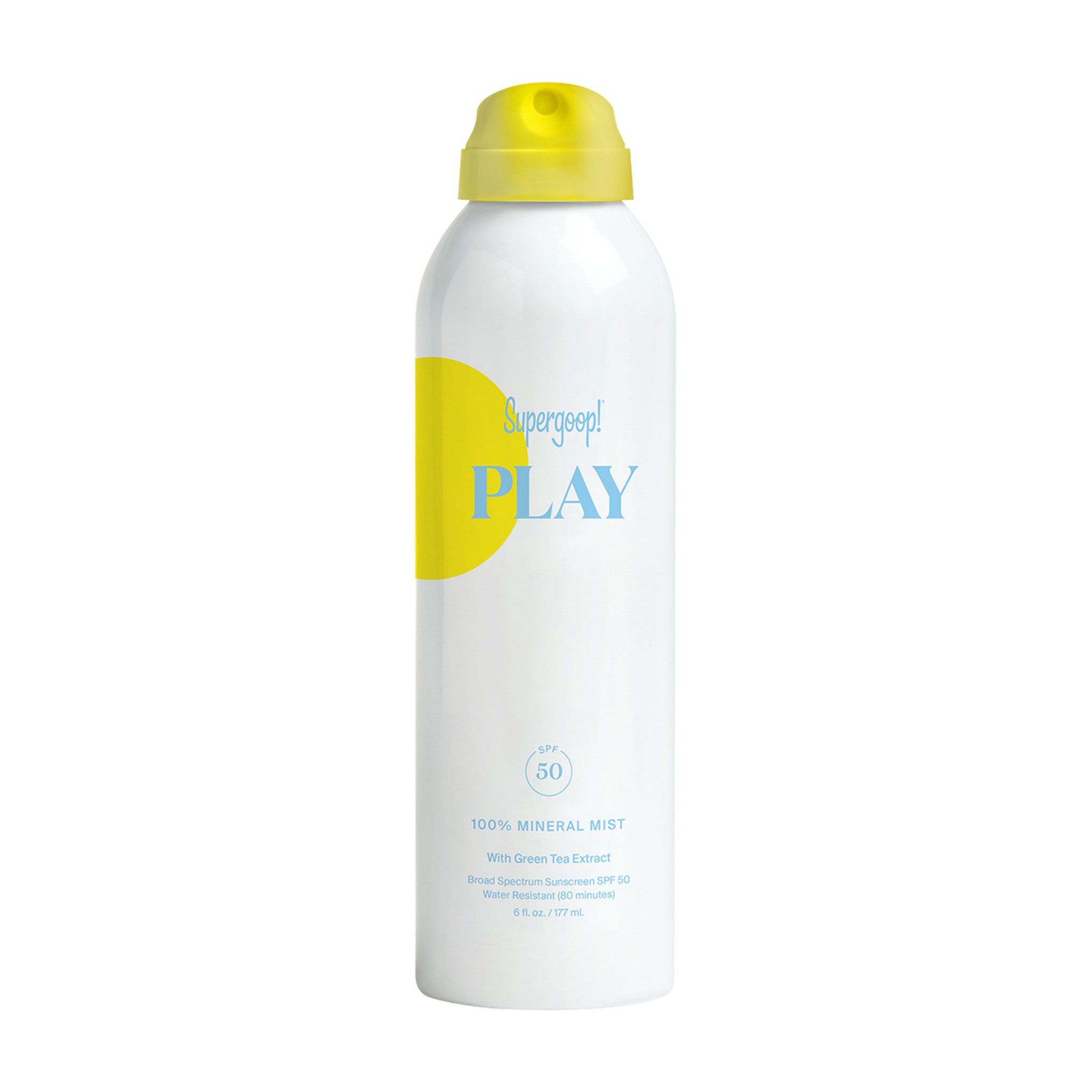 SUPERGOOP PLAY 100% MINERAL BODY MIST SPF 50 WITH GREEN TEA EXTRACT