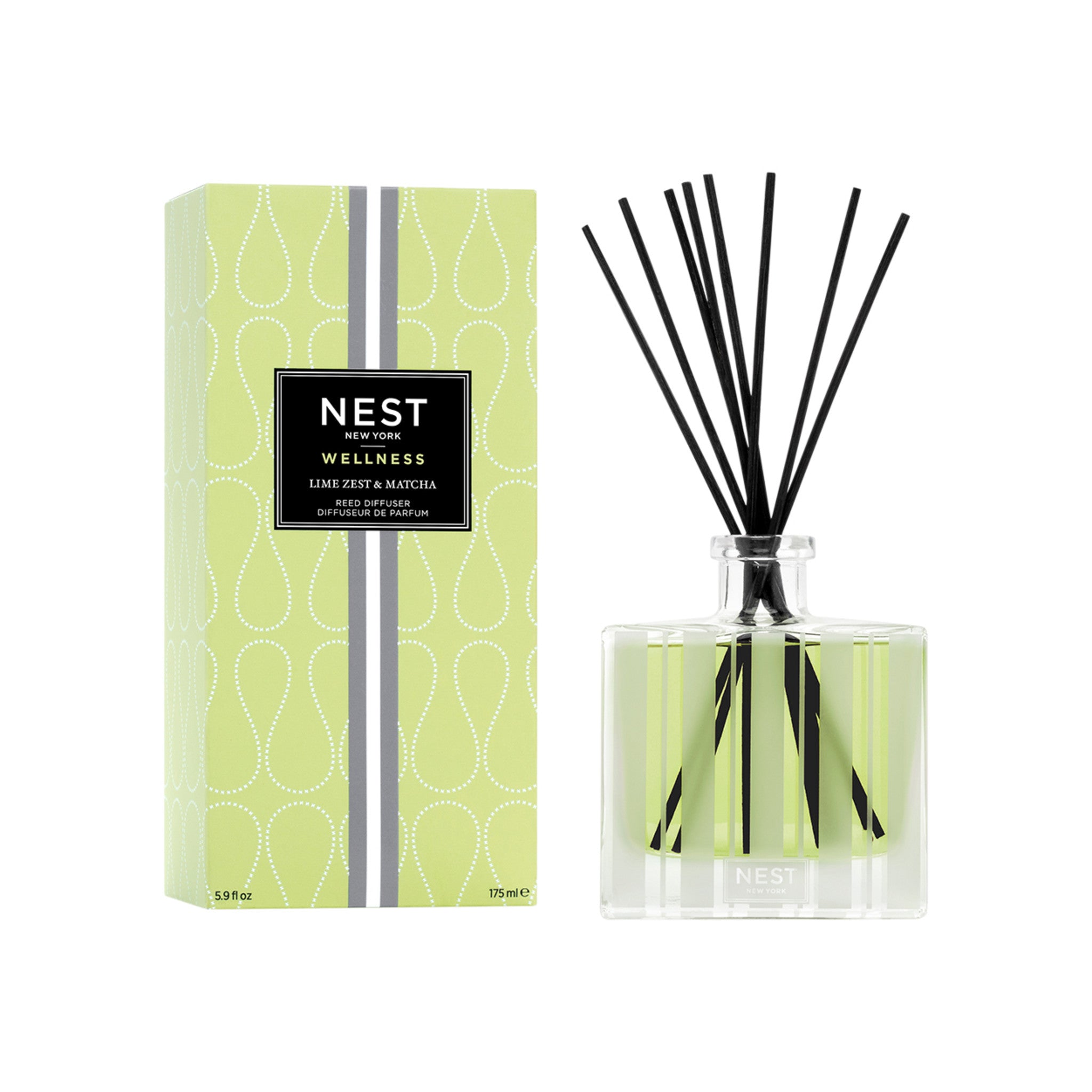 Lime Zest and Matcha Reed Diffuser main image.
