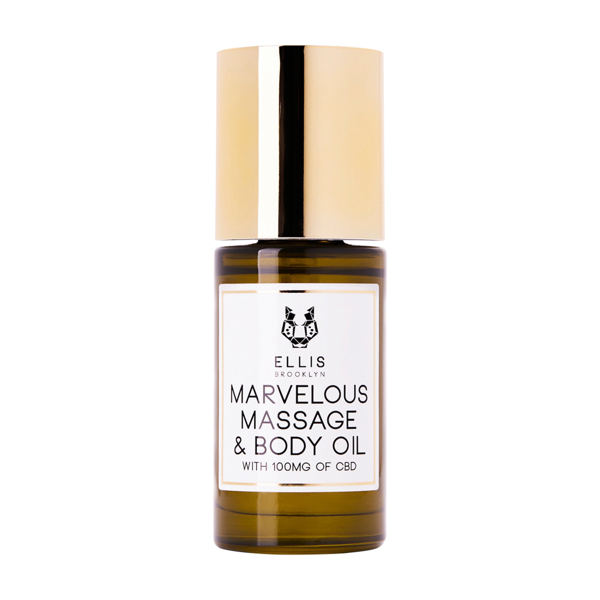 Marvelous Massage and Body Oil With 100mg of Full Spectrum CBD main image.