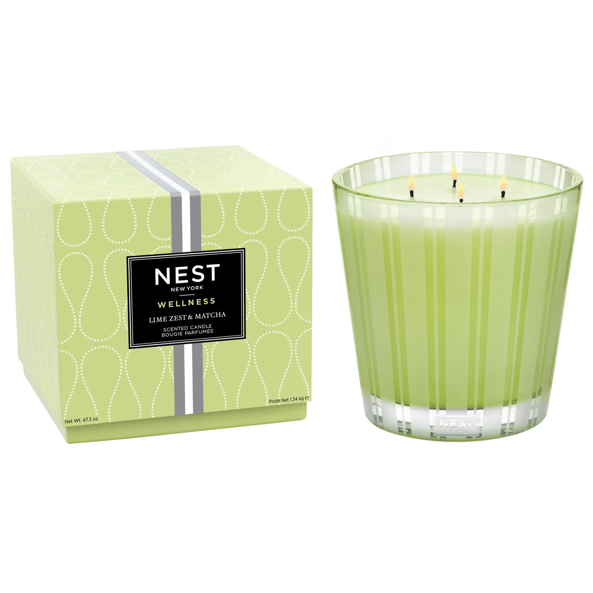 Lime Zest and Matcha Candle main image.