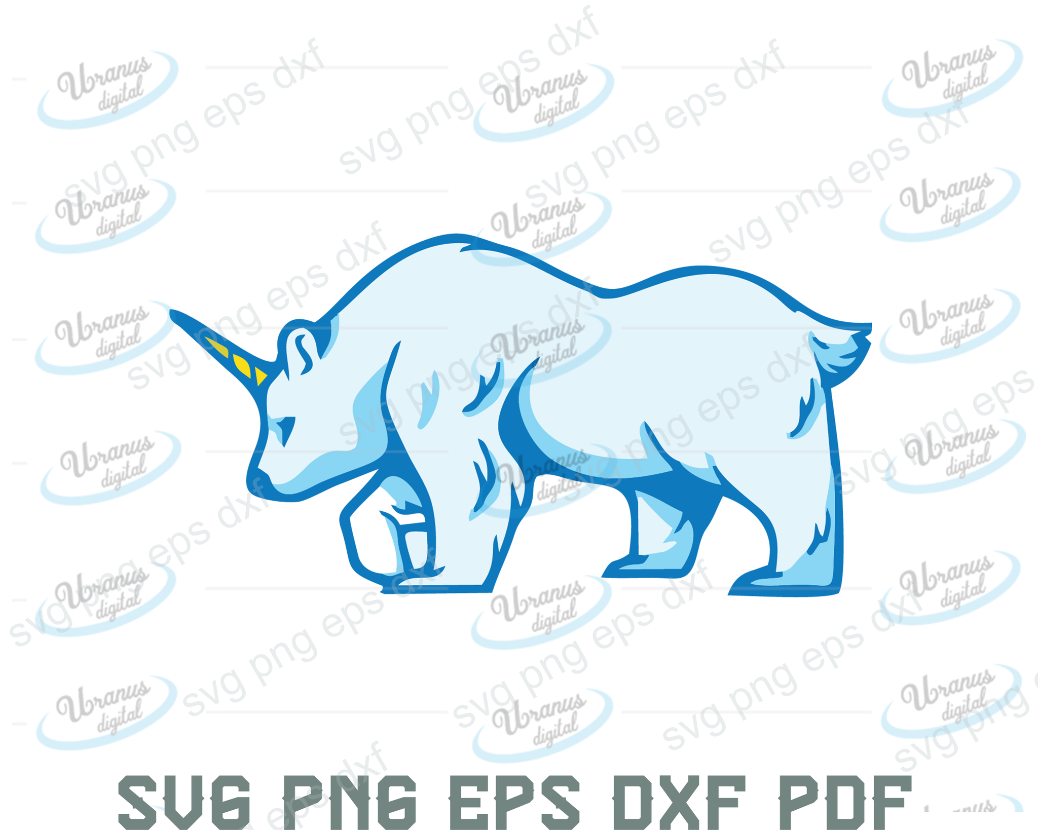 Download Clip Art Art Collectibles Wall Art Print Baby Rhino Svg Cutting Files Eps Dxf Png Cricut Silhouette Decals T Shirts Instant File Download