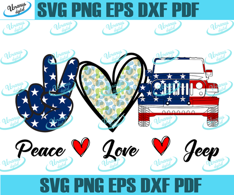 Free Free Peace Love Jeep Svg Free