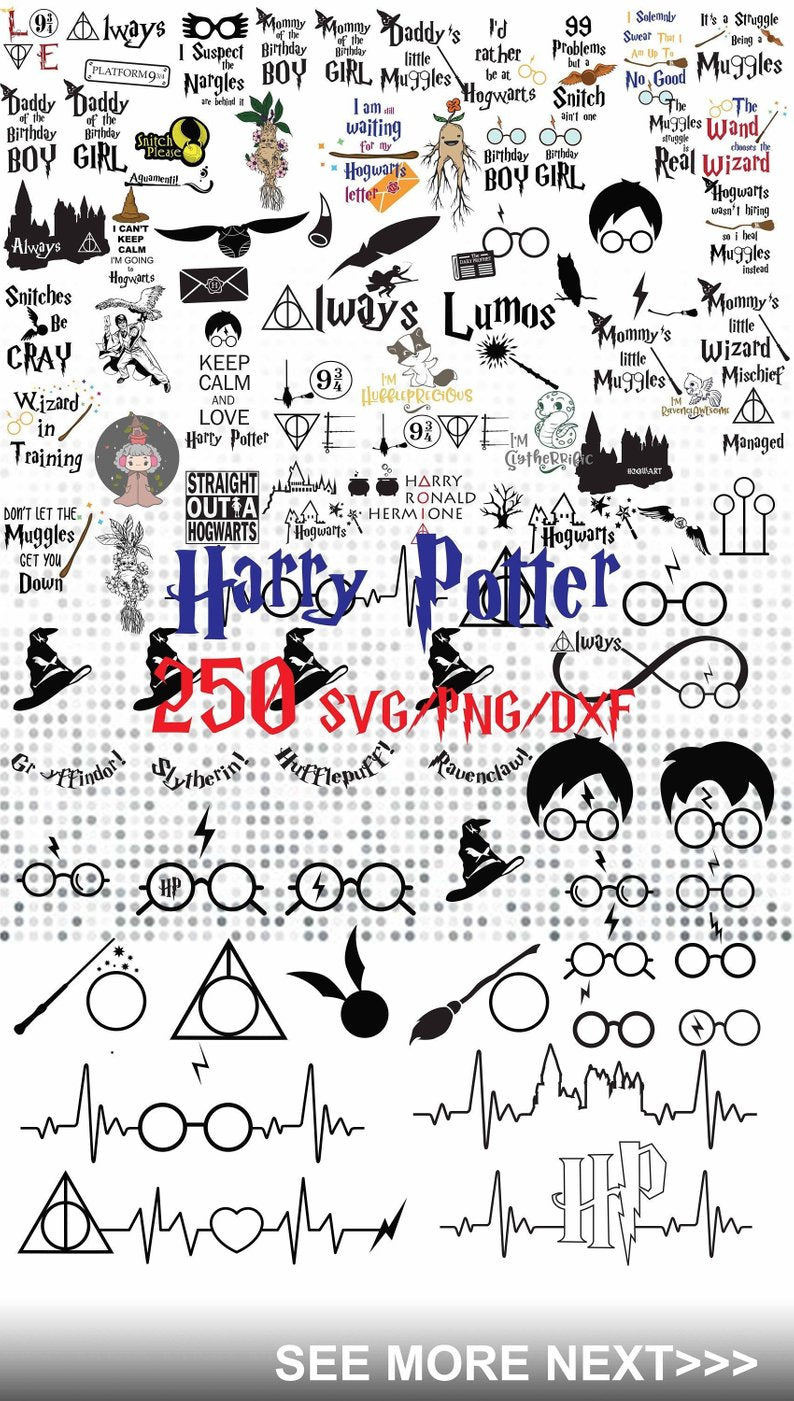 Download Harry Potter Svg Bundle Harry Potter Svg Harry Potter Clipart File Uranusdigital SVG, PNG, EPS, DXF File