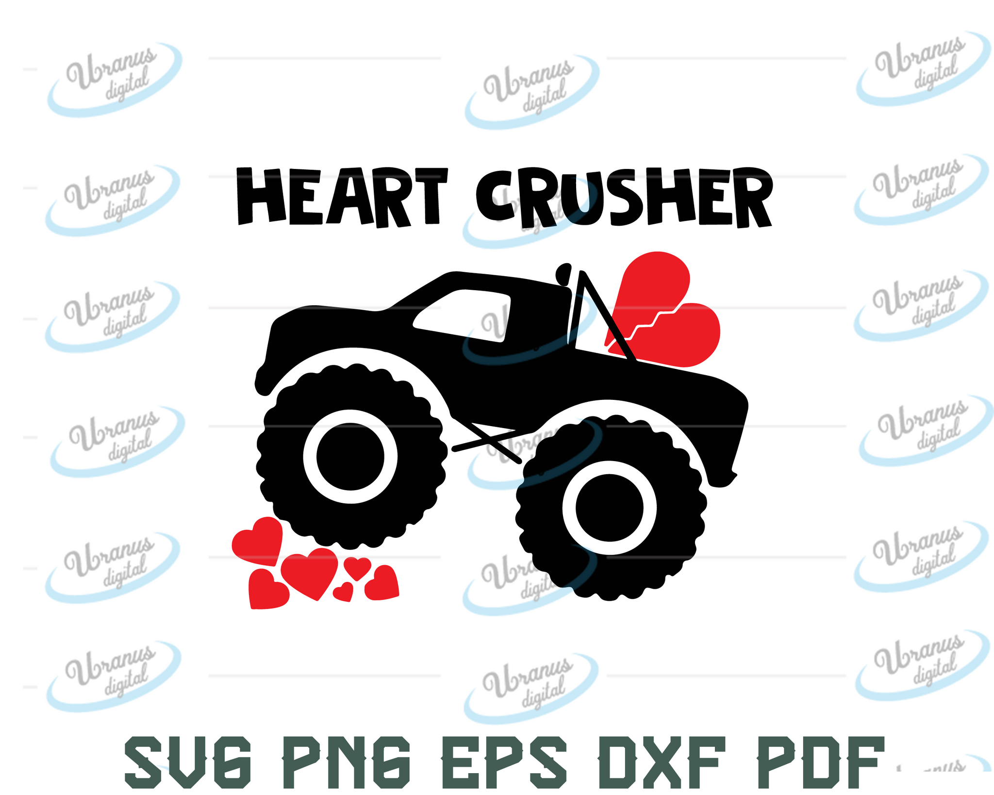 Download Boys Valentine S Svg File Valentines Truck Svg Cut File Monster Truc Uranusdigital