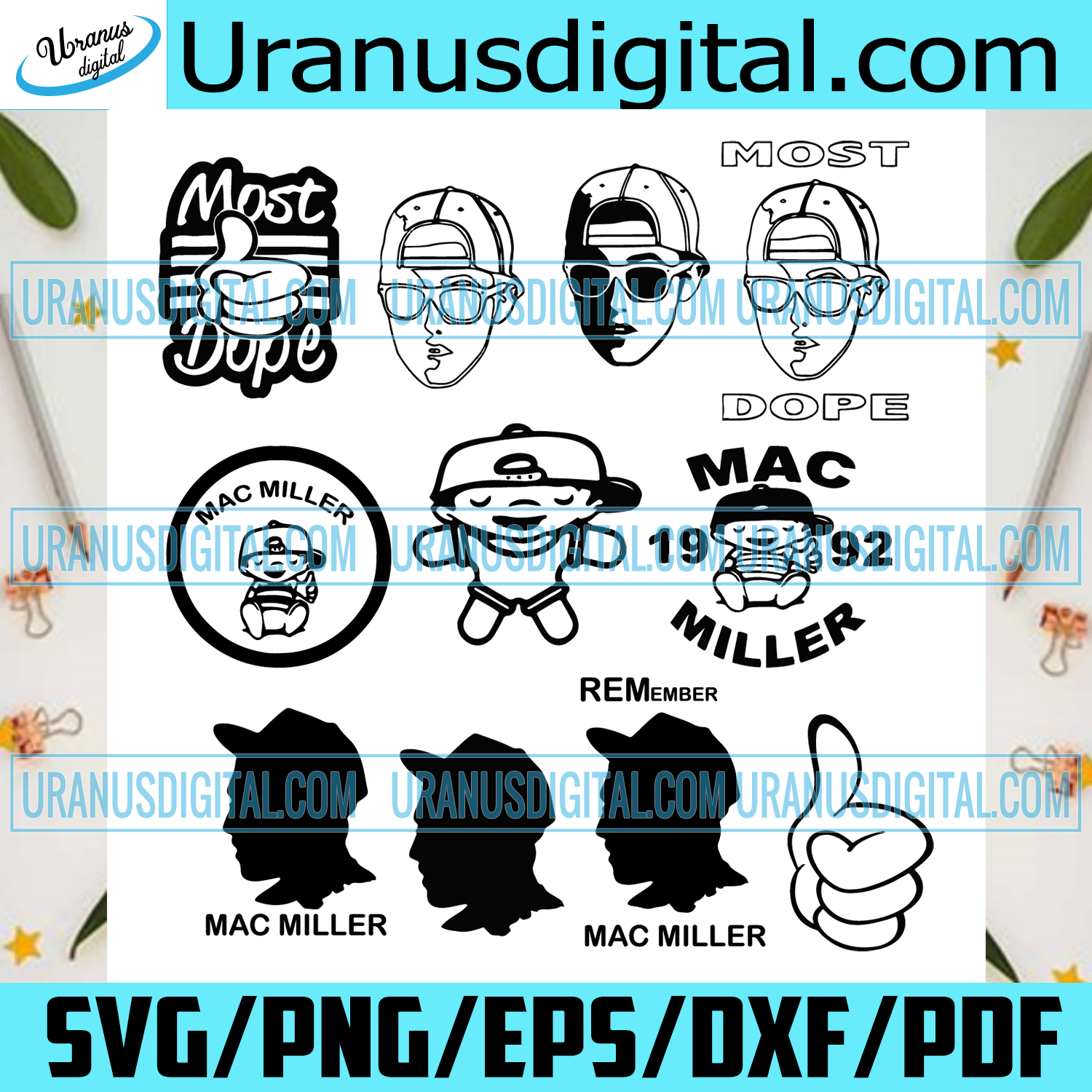 20 Mac Miller Vector Bundle Mac Miller Svg Mac Miller Silhouette Ra Uranusdigital