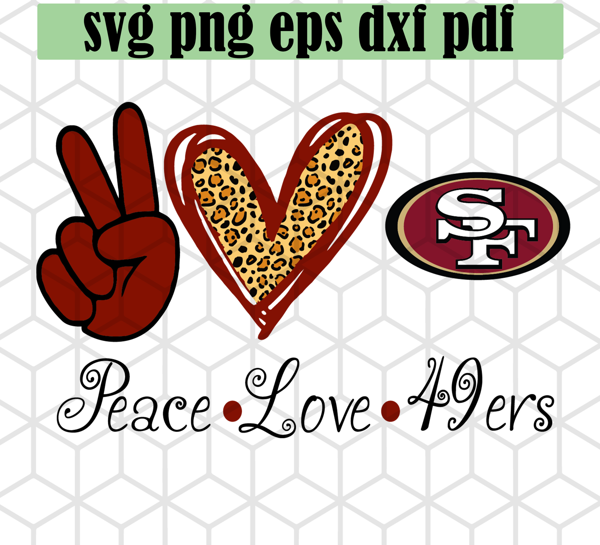 Download Peace Love 49 Ers Svg Svg Files For Silhouette Files For Cricut Svg Uranusdigital