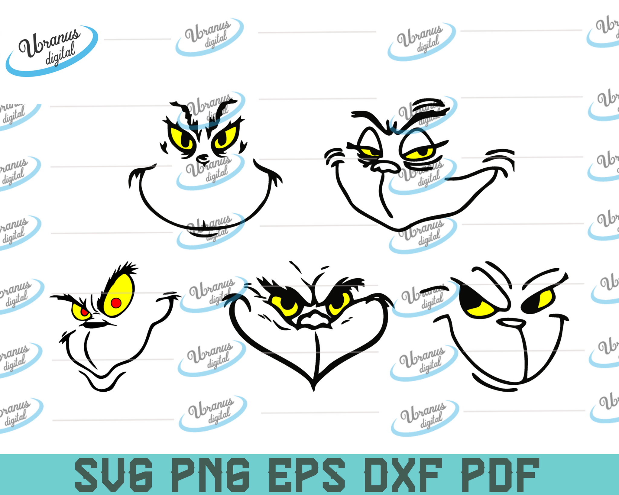 Download Grinch Svg Files For Silhouette Files For Cricut Svg Dxf Eps Png Uranusdigital