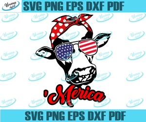 Download Heifer Cow Usa Svg Usa Bandana Svg Fourth Of July Svg 4th Of July Svg Uranusdigital