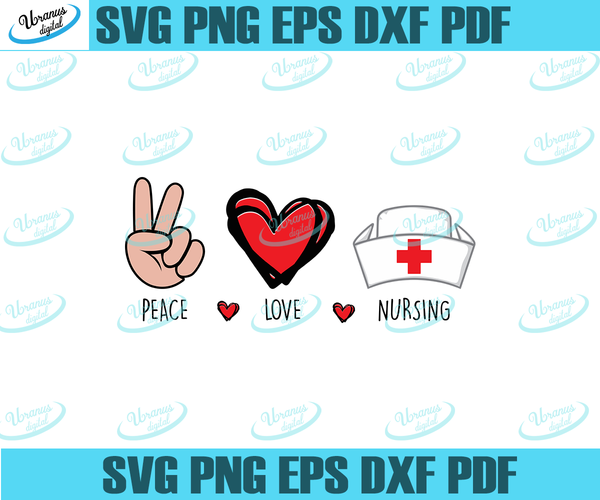 Free Free 87 Peace Love Nurse Svg SVG PNG EPS DXF File