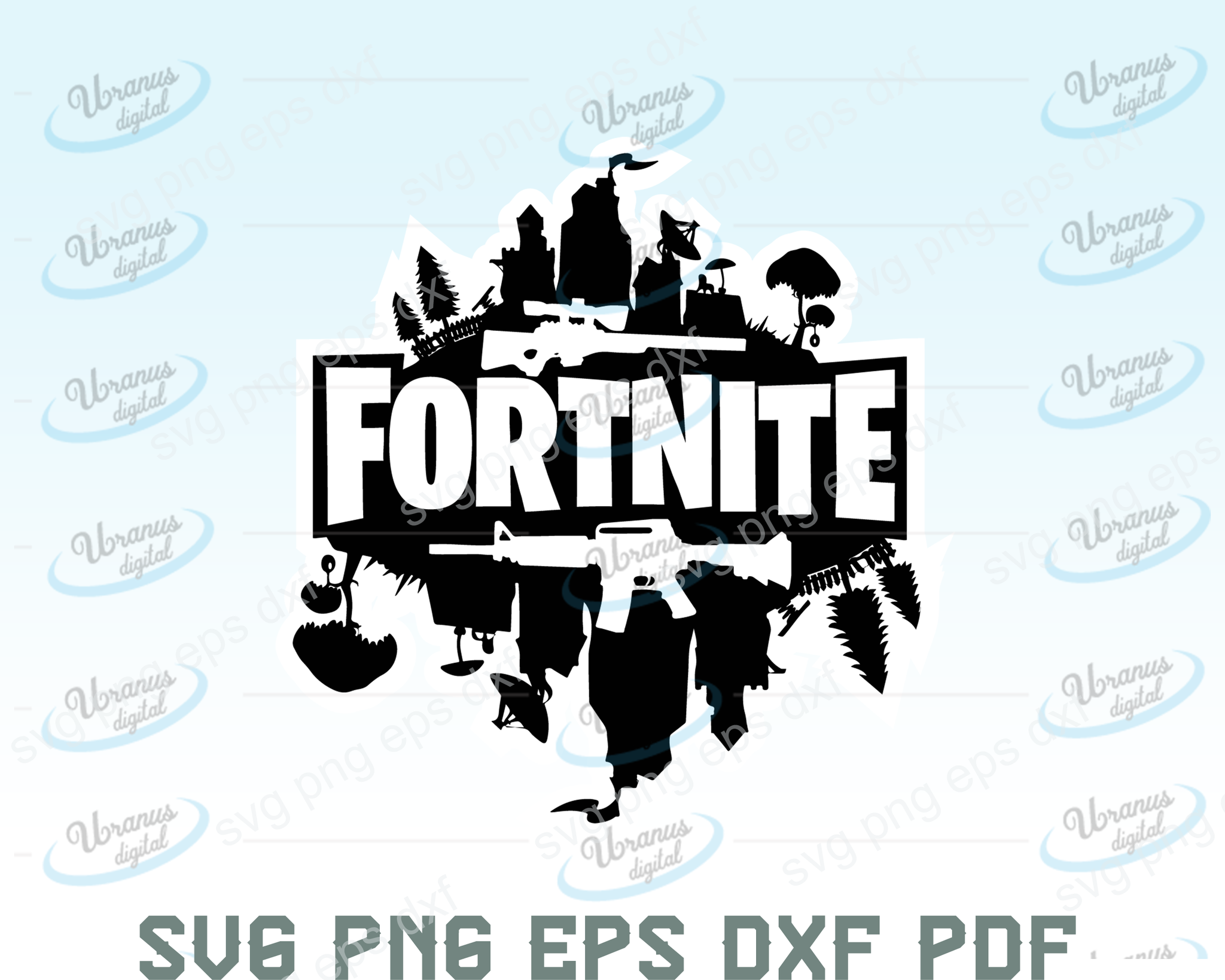 Download Fortnite Svg Svg Files For Silhouette Files For Cricut Svg Dxf Eps Uranusdigital