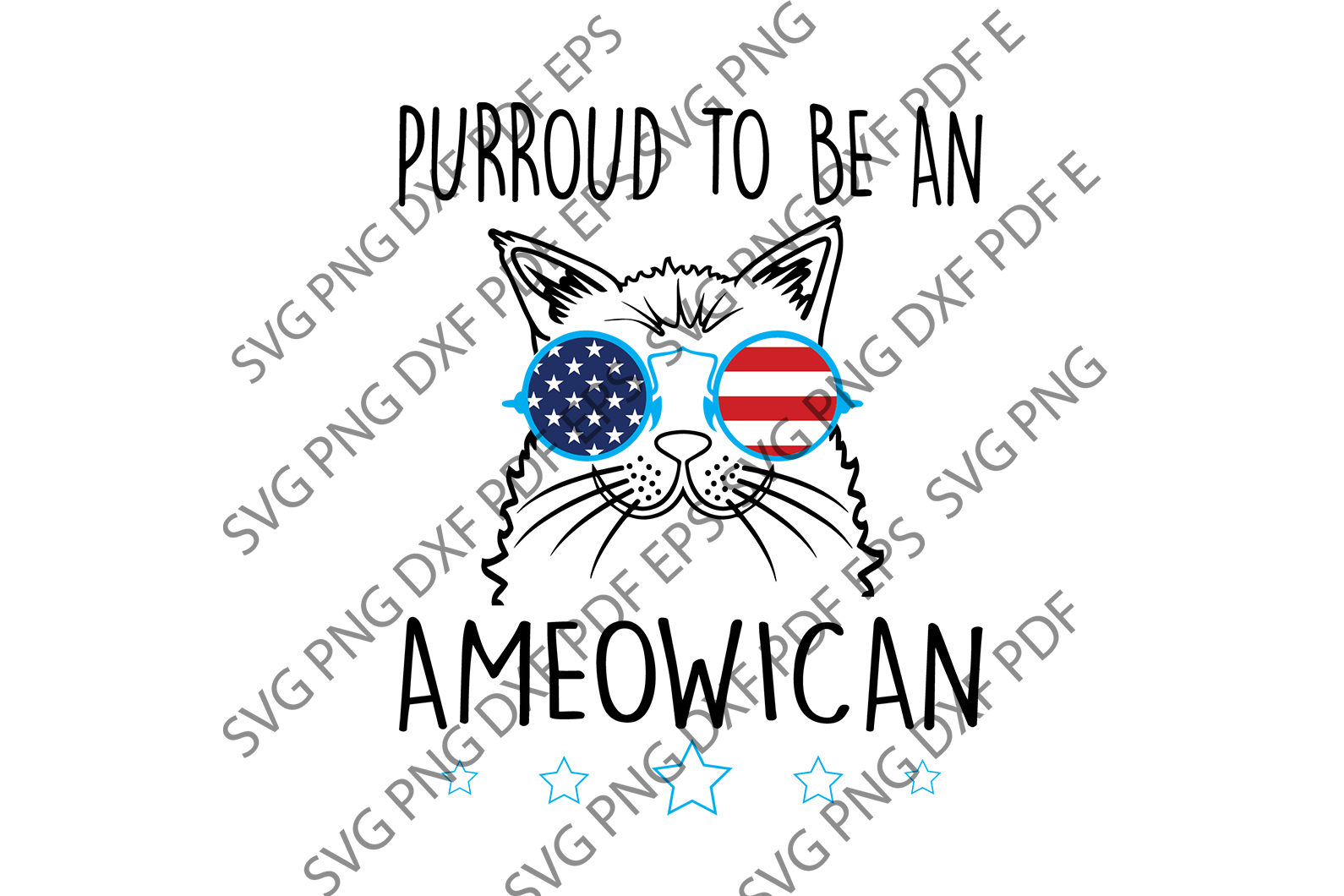 Download Purround To Be Ameowican Svg Ameowica Svg July 4th Cat Svg Funny Cat S Uranusdigital