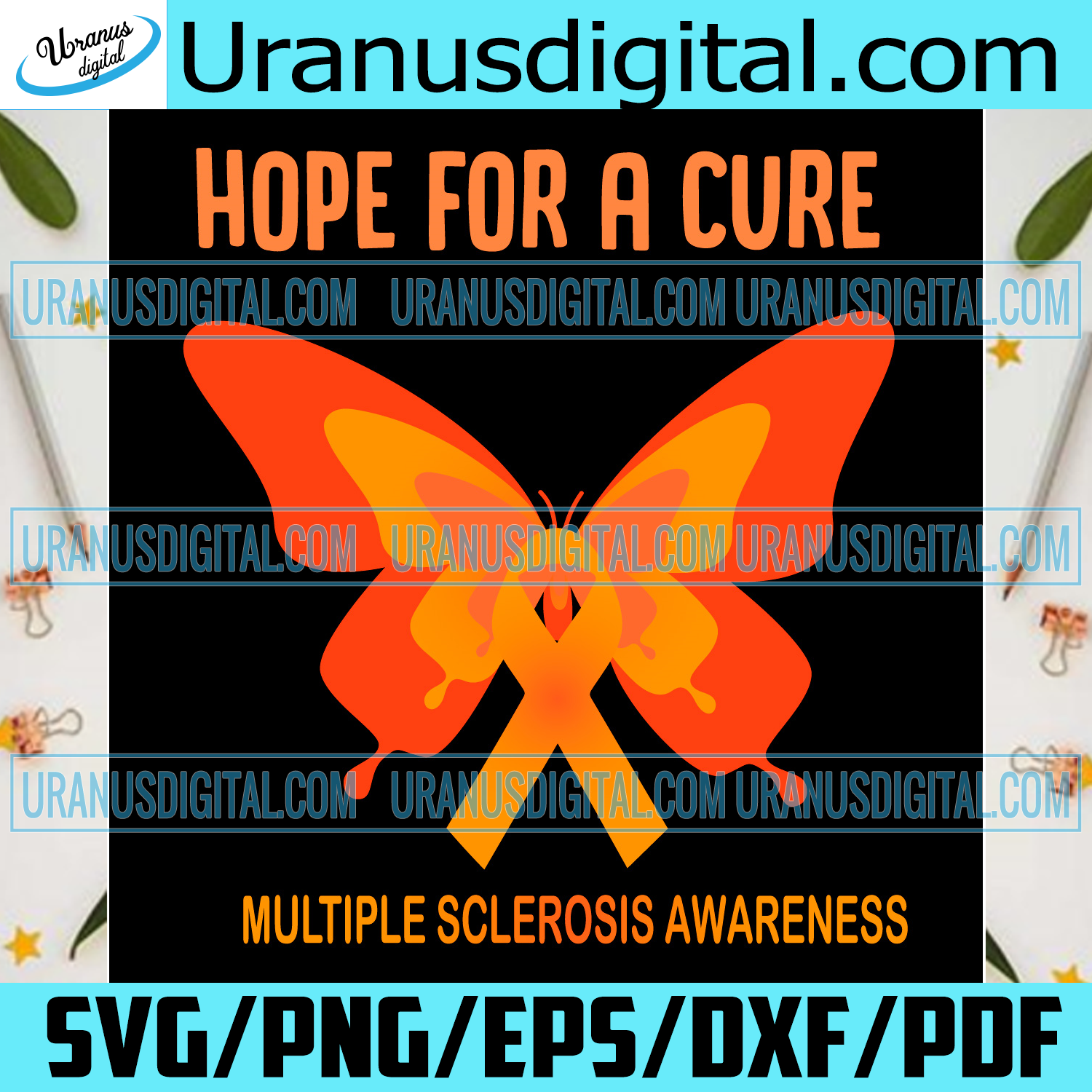 Download Hope For A Cure Multiple Sclerosis Awareness Svg Awareness Svg Ms Sv Uranusdigital