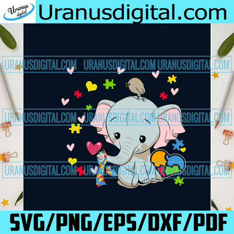 Download Autism Svg Tagged Autism Elephant Svg Uranusdigital