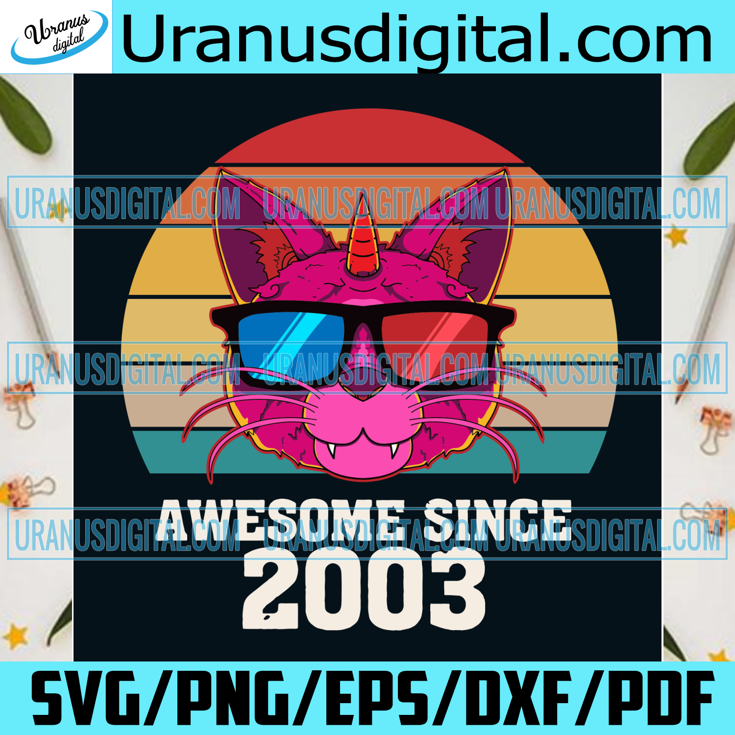 Download Awesome Since 2003 Svg Birthday Svg Vintage Birthday Svg Birthday C Uranusdigital