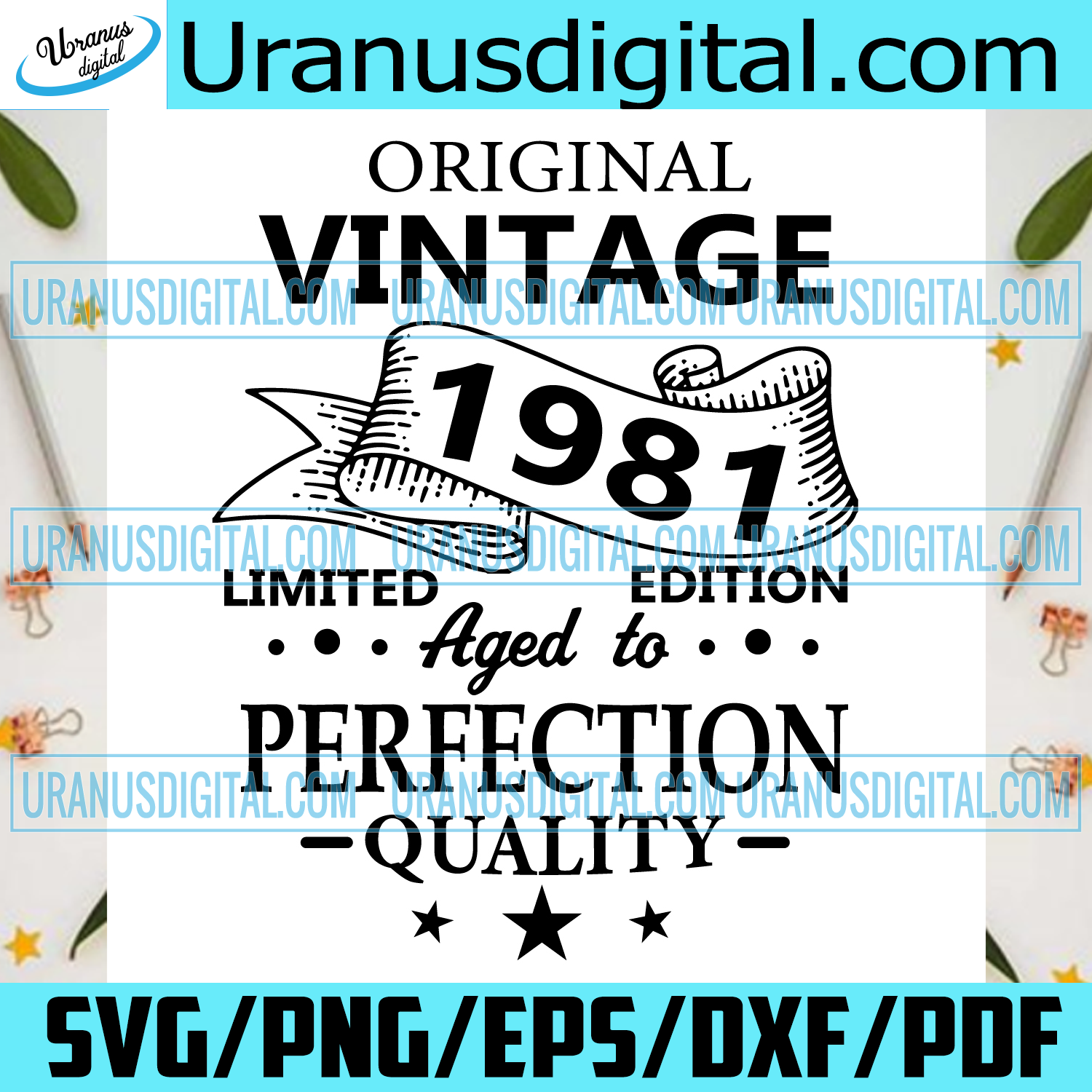 Download 40th Birthday Vintage Limited Edition Svg Uranusdigital