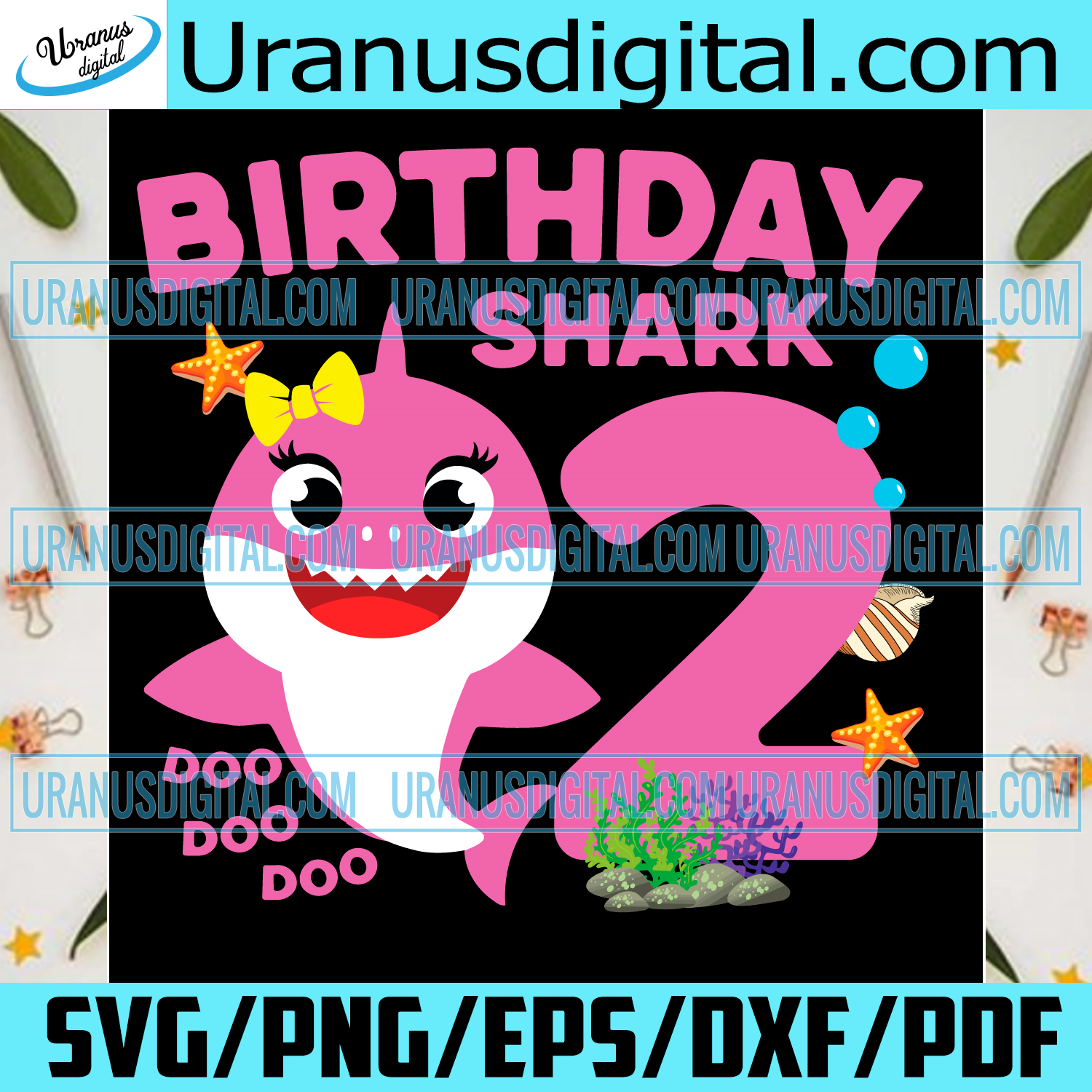 Download 2nd Birthday Baby Shark Svg Birthday Svg 2nd Birthday Svg Birthday Uranusdigital