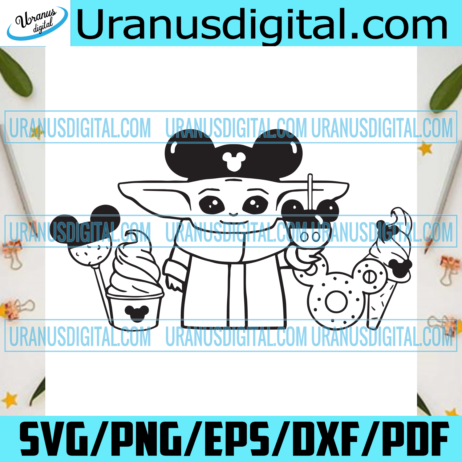 Free Free 84 Baby Yoda Mickey Svg SVG PNG EPS DXF File