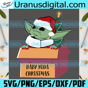 Download Baby Yoda In Christmas Box Svg Christmas Svg Xmas Svg Merry Christm Uranusdigital