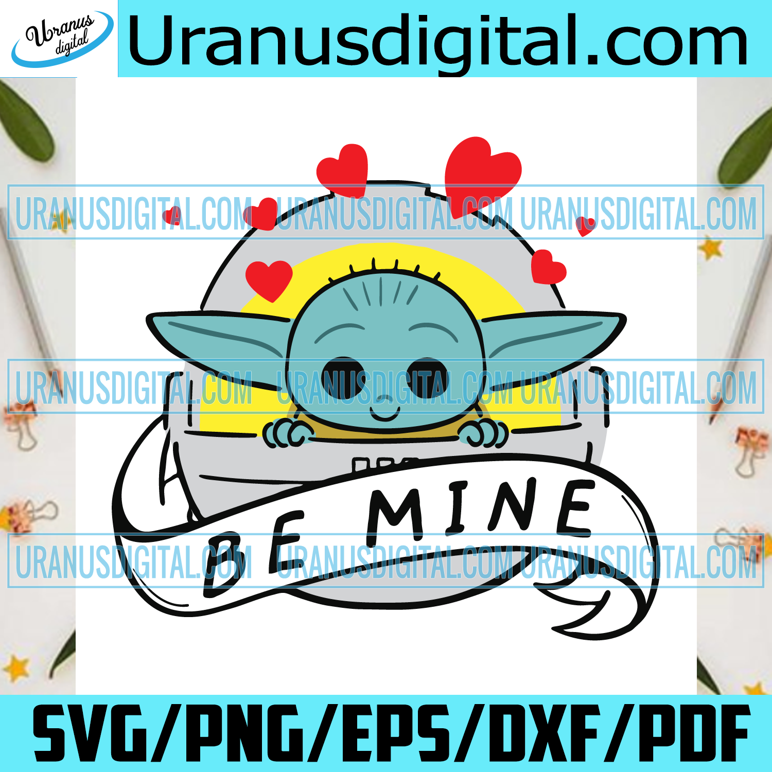 Be Mine Baby Yoda Svg Valentine Svg Valentine Yoda Svg Valentine St Uranusdigital