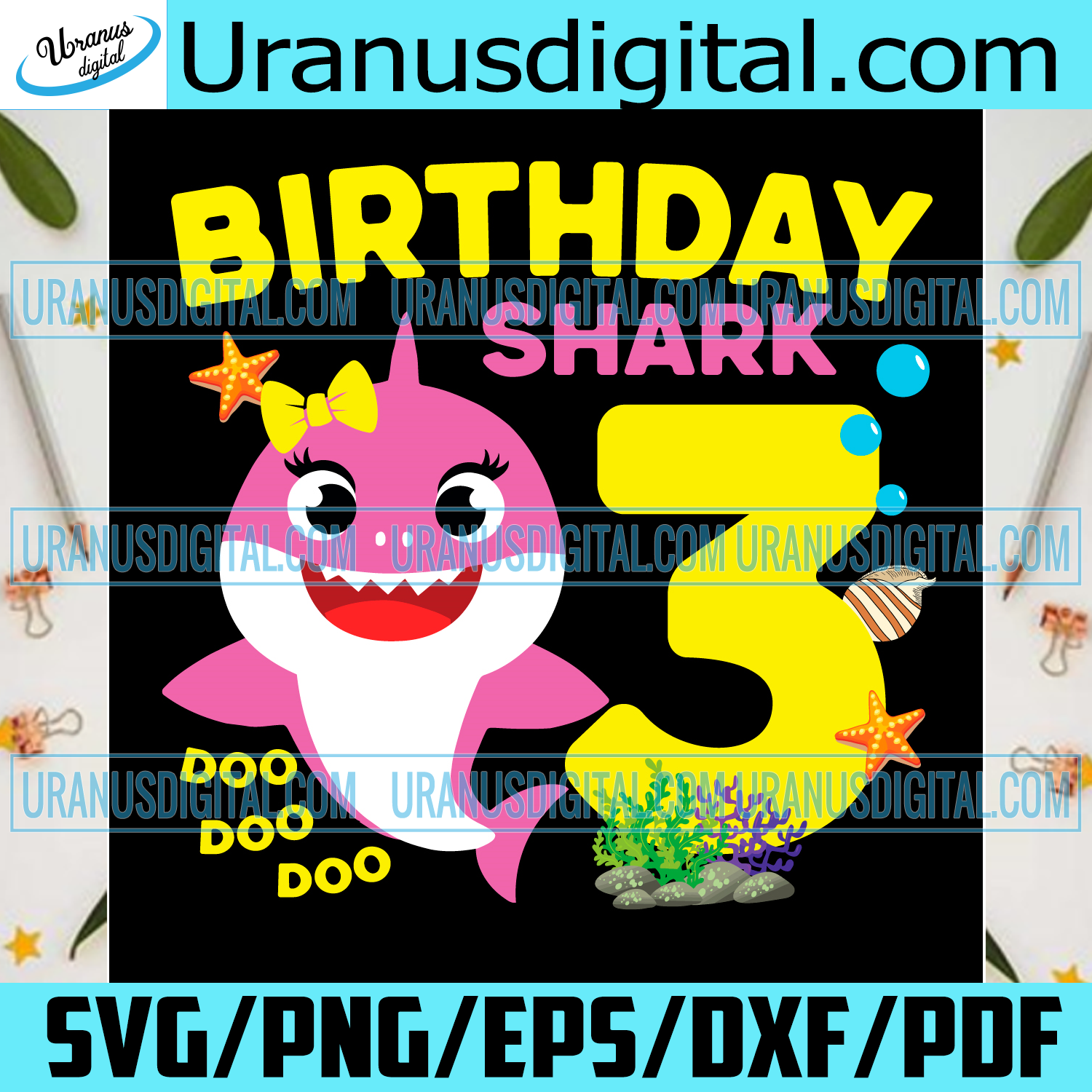 Free Free 200 Baby Shark 3Rd Birthday Svg SVG PNG EPS DXF File
