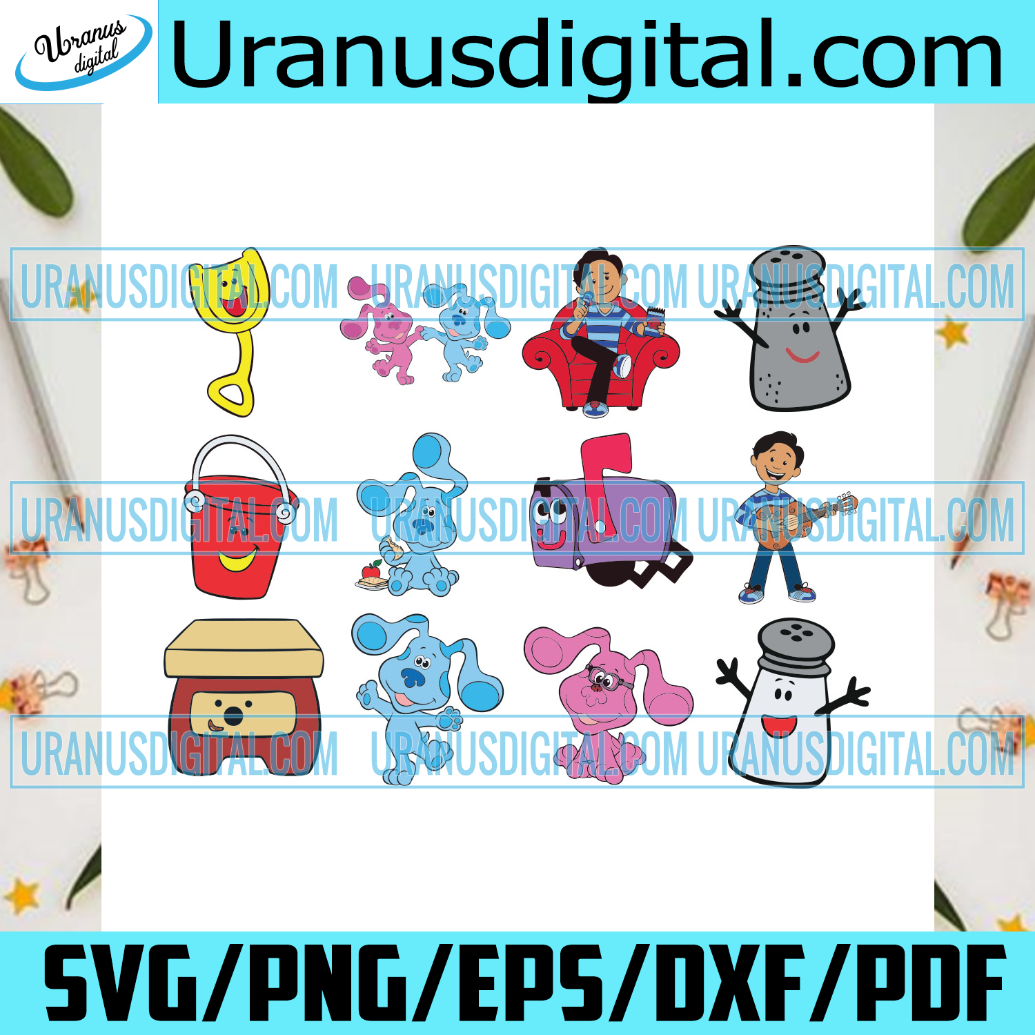 Download Blues Clues Svg Bundle Trending Svg Cartoon Svg Blues Clues Clipart Uranusdigital