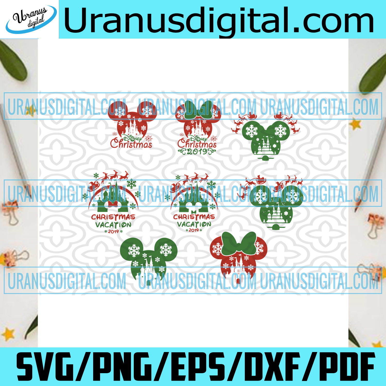 Download Christmas Mickey Bundle Svg Christmas Svg Mickey Mouse Svg Castle S Uranusdigital