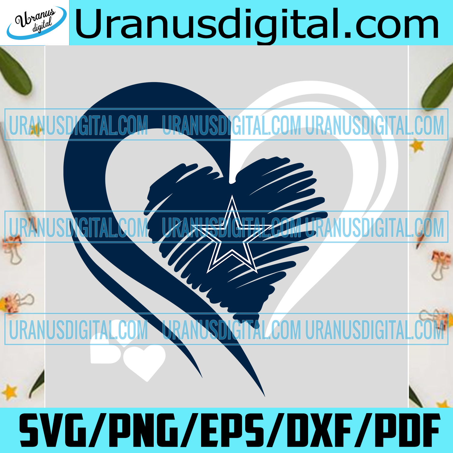 Download Dallas Cowboys Heart Logo Svg Sport Svg Football Svg Football Teams Uranusdigital