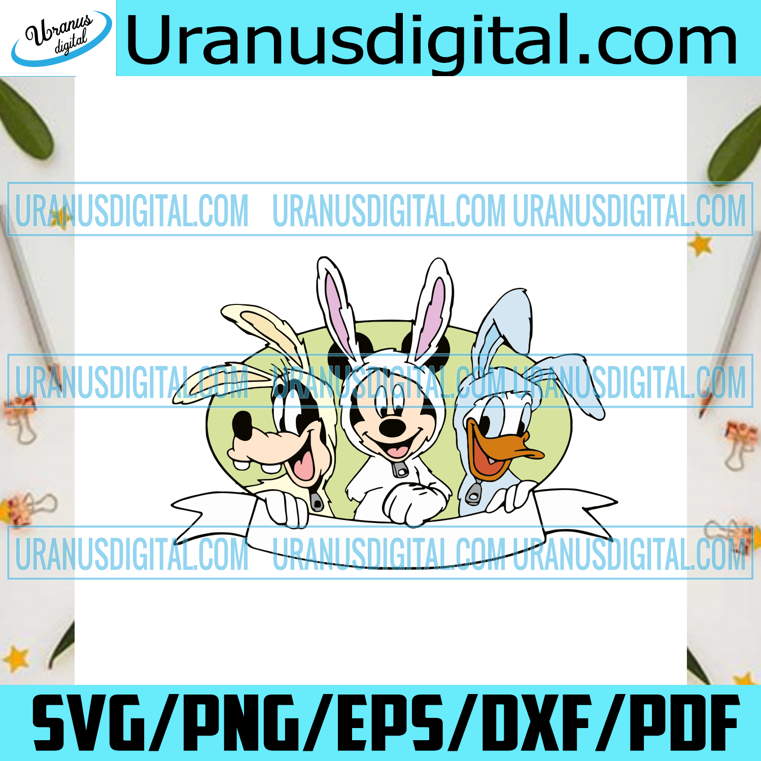 Download Mickey Mouse And Donald Duck Happy Svg Easter Day Svg Easter Mickey Uranusdigital