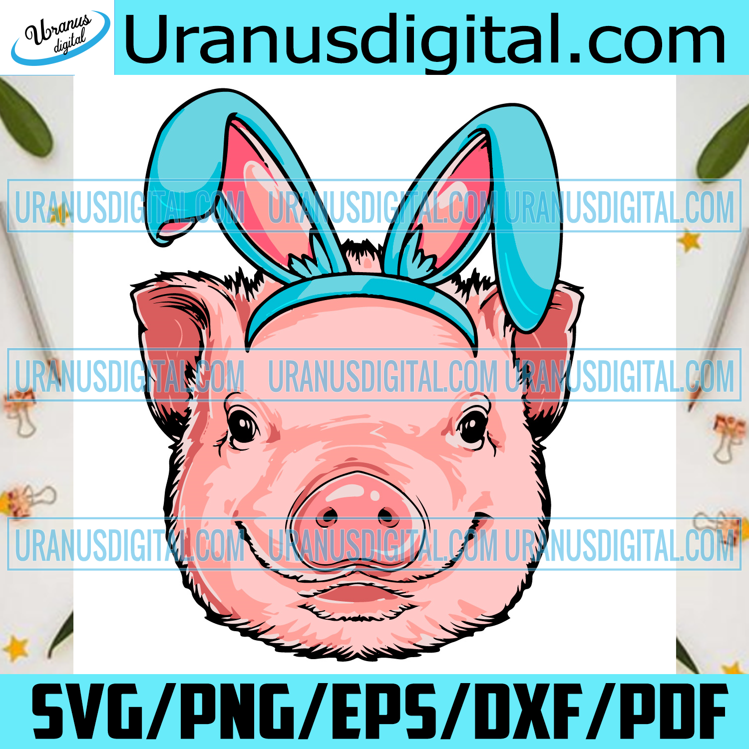 Download Happy Easter Pig Svg Easter Day Svg Easter Pig Svg Cute Pig Svg Bu Uranusdigital