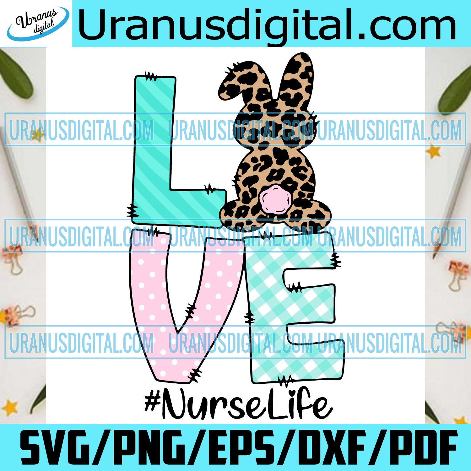 Love Nurse Life Svg Easter Svg Easter Day Svg Nurse Svg Easter Nur Uranusdigital