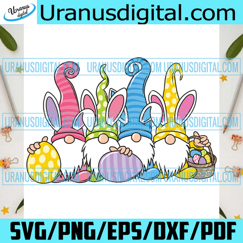 Download Clip Art Dxf Holiday Print Svg Png Easter Gnomes Svg With Quote Happy Easter Gnomes Holding Eggs And Easter Bunny Svg Cut File For Cricut Art Collectibles