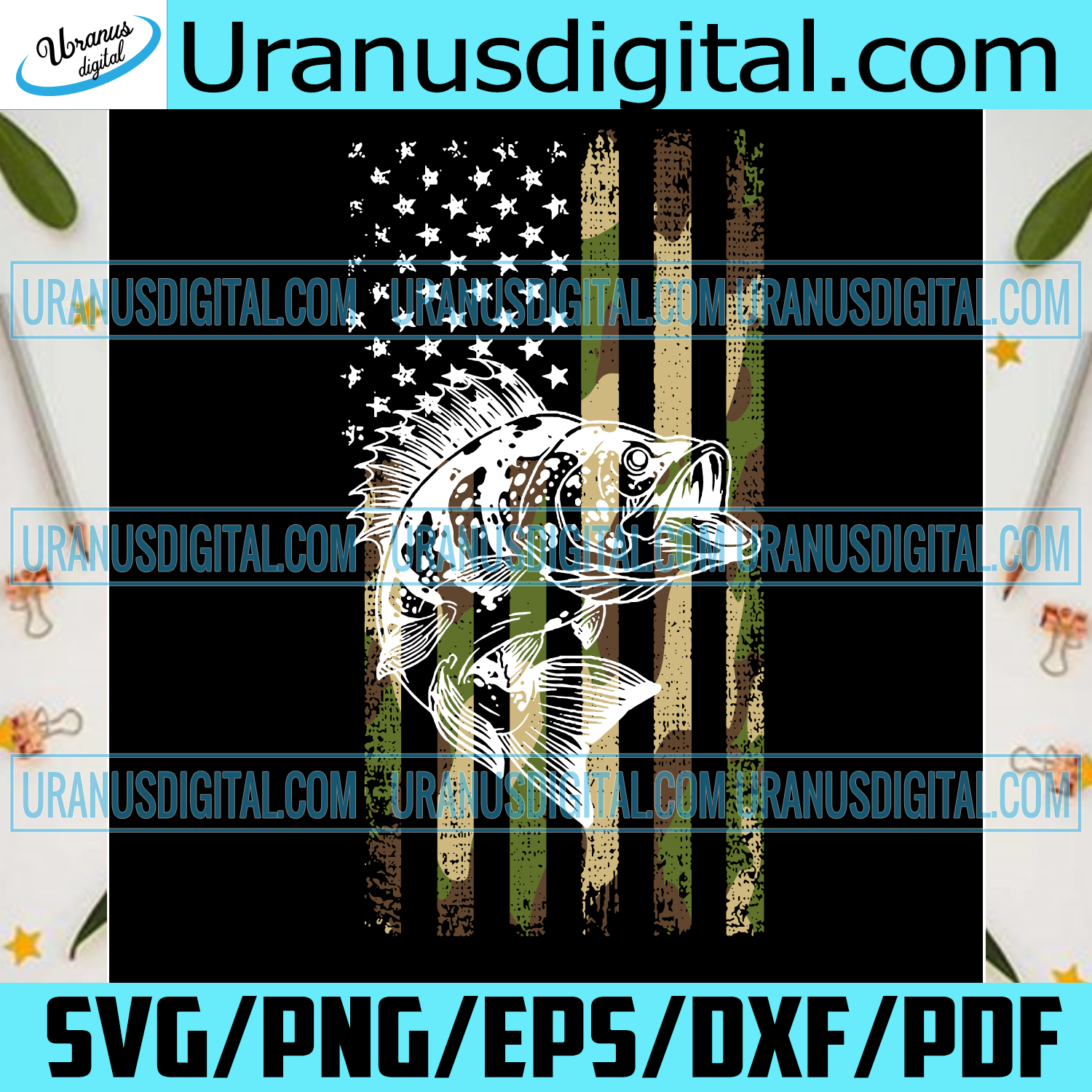 Download Camouflage Usa Flag Bass Fisherman Svg Fathers Day Svg Fishing Dad S Uranusdigital