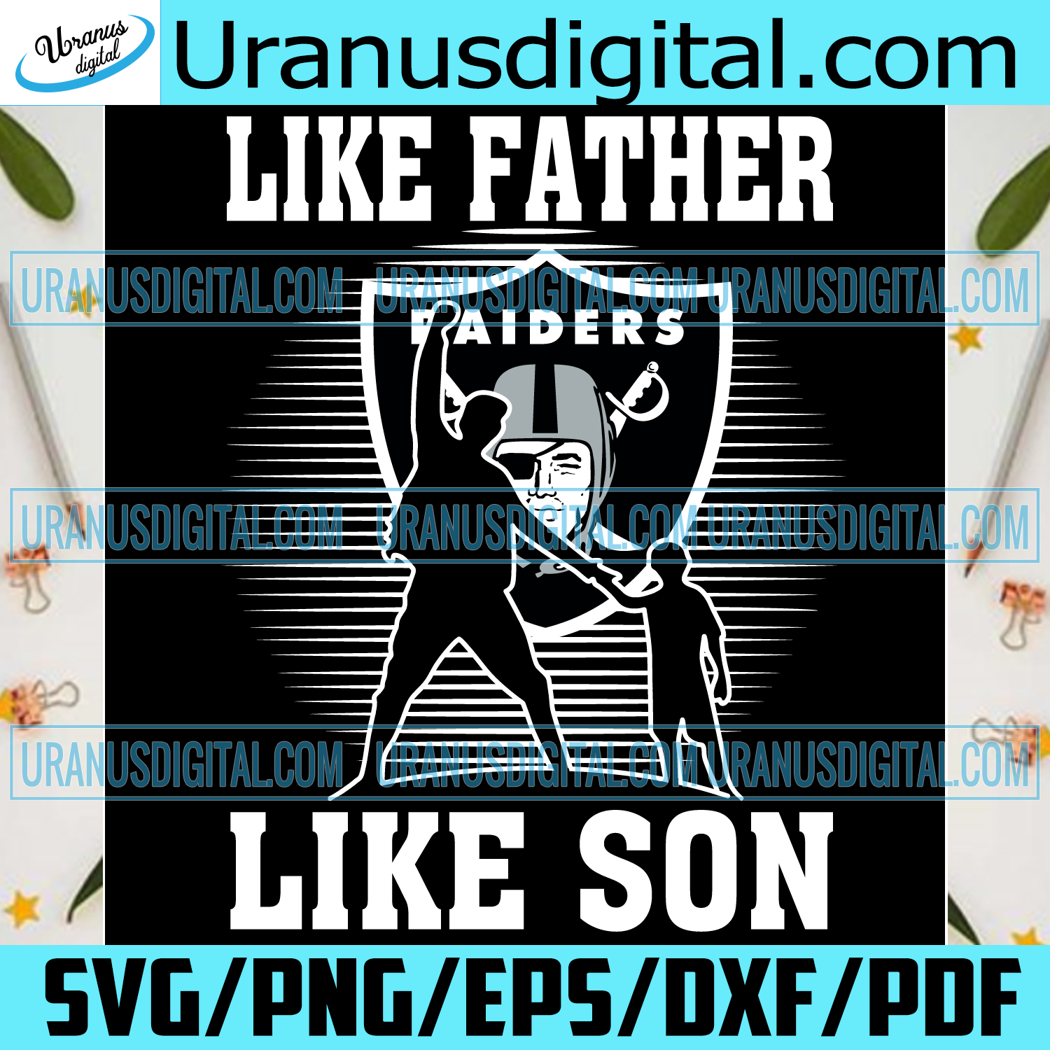 Download Like Father Like Son Las Vegas Raiders Svg Fathers Day Svg Raiders D Uranusdigital