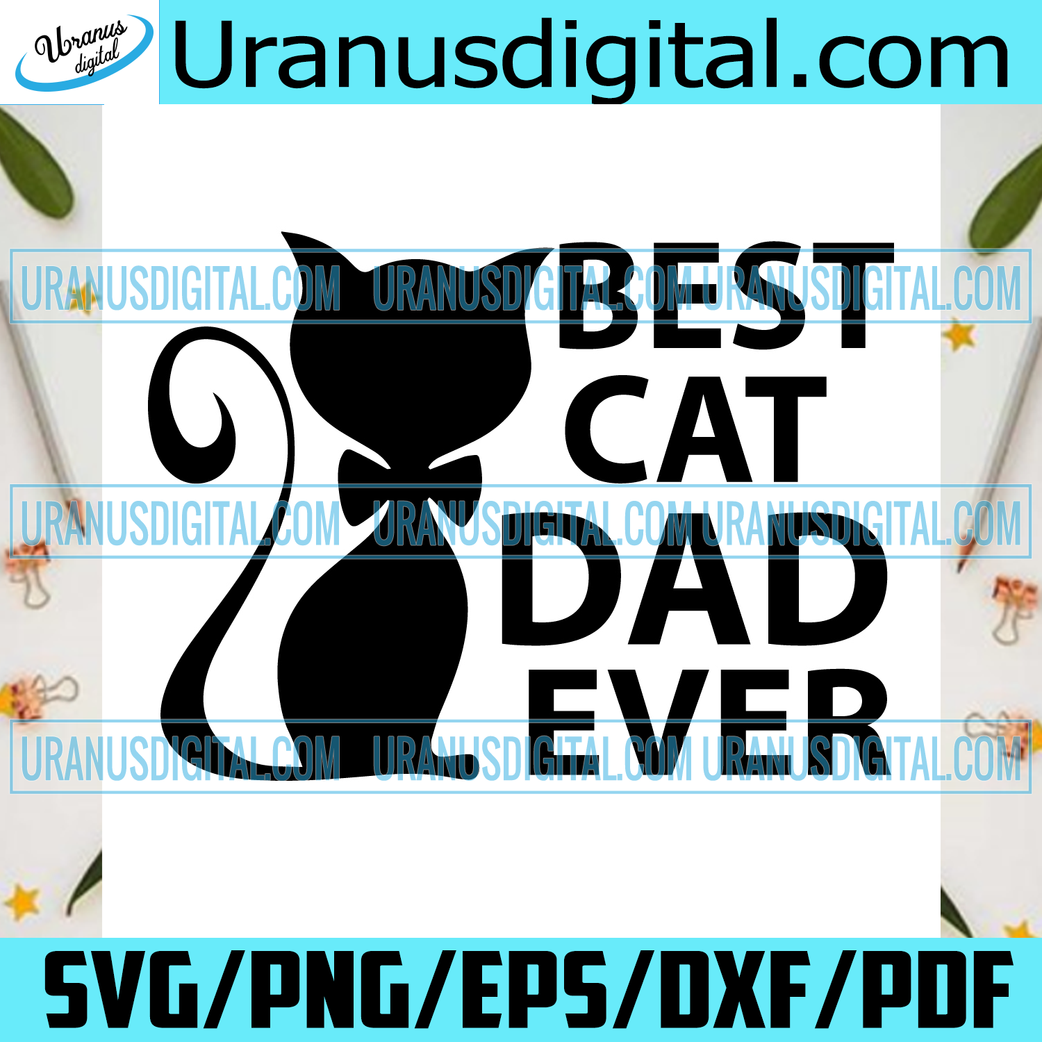 Download Best Cat Dad Ever Svg Fathers Day Svg Dad Svg Cat Dad Svg Best Dad Uranusdigital