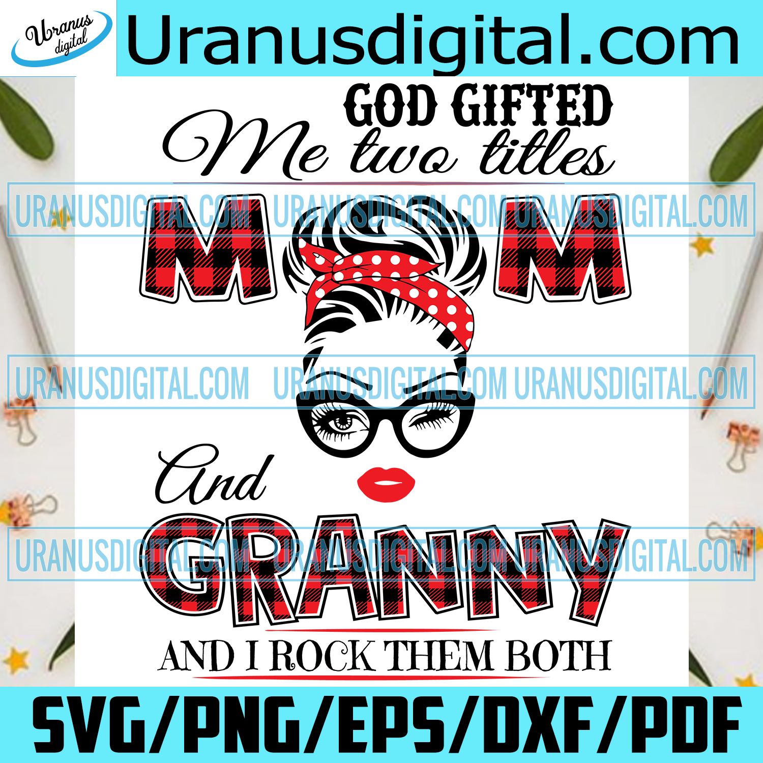 Download God Gifted Me Two Titles Mom And Granny Svg Trending Svg Mom Svg Mo Uranusdigital