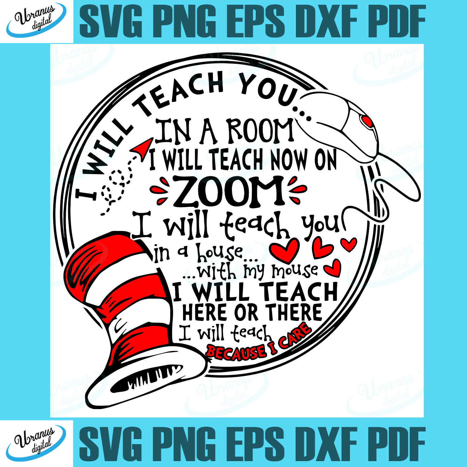 Dr Seuss Svg I Will Teach You In A Room Svg Svg I Will Teach You Svg Here On There Svg Dr Seuss Teacher Svg Svg Cricut Silhouette Svg Files Cricut Svg Silhouette Svg Svg Designs Vinyl Svg