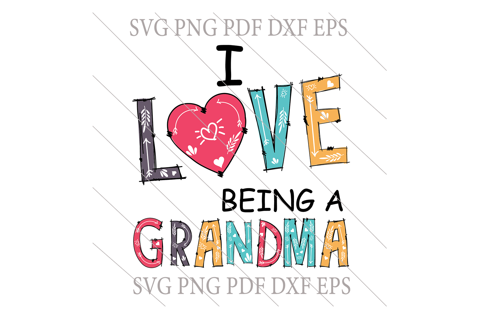 Free Free 322 I Love You Grandma Svg SVG PNG EPS DXF File