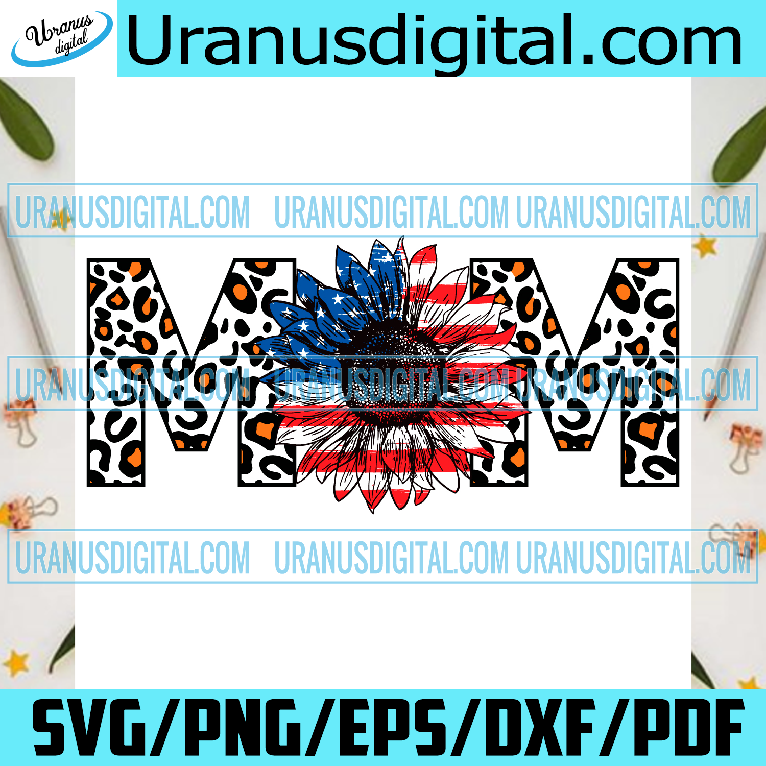 Download Leopard Mom Sunflower American Flag Svg Independence Svg Mom Svg Le Uranusdigital