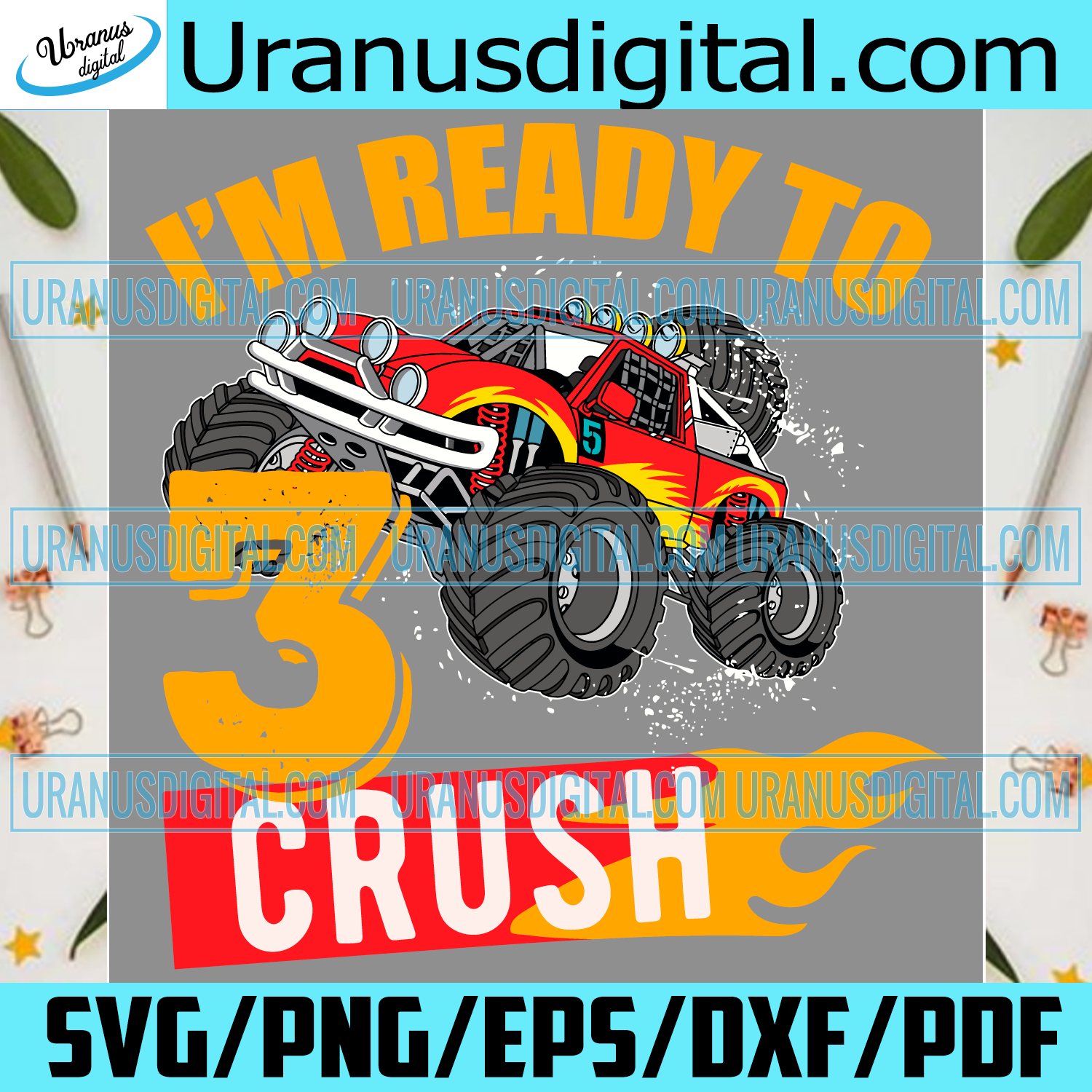 Download Im Ready To Crush 3 Svg Birthday Svg 3rd Birthday Svg First Birthda Uranusdigital