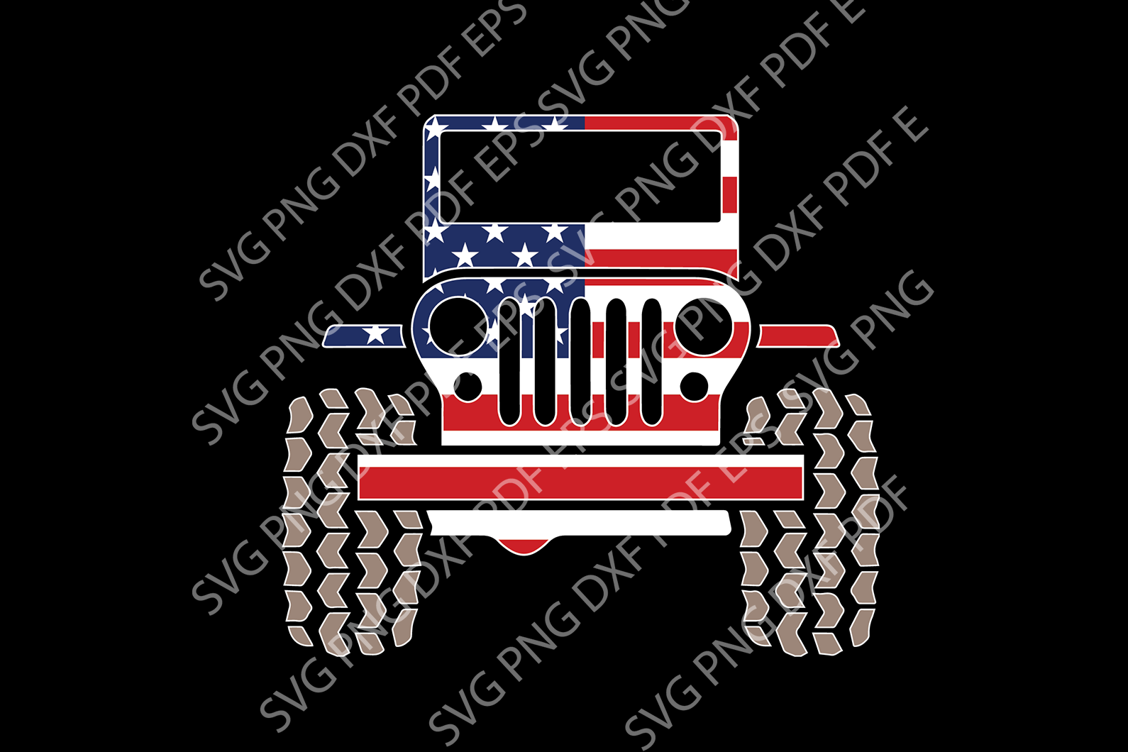 Download American Jeep Flag Svg Svg Files For Silhouette Files For Cricut Svg Uranusdigital