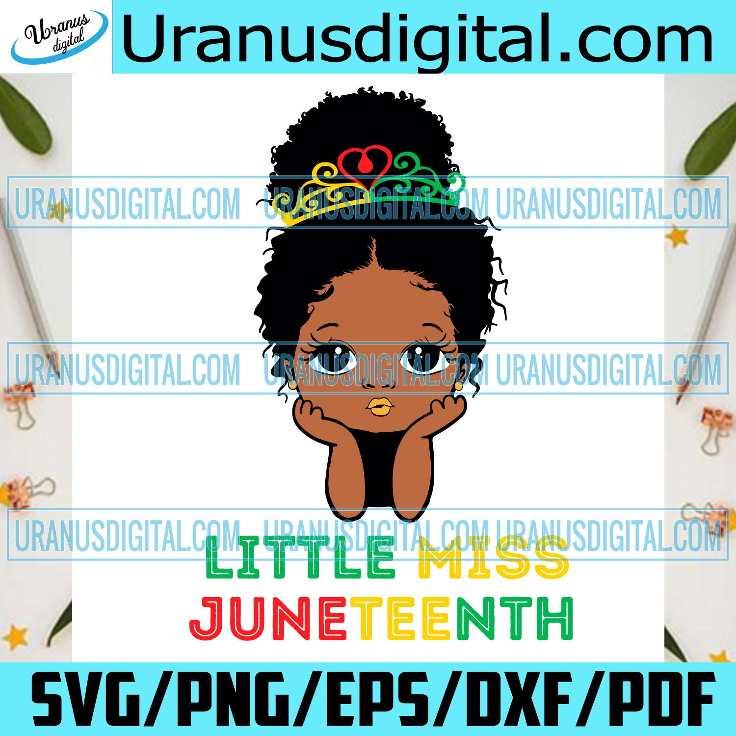 Little Miss Juneteenth Svg Juneteenth Svg Juneteenth Girl Svg Miss Uranusdigital