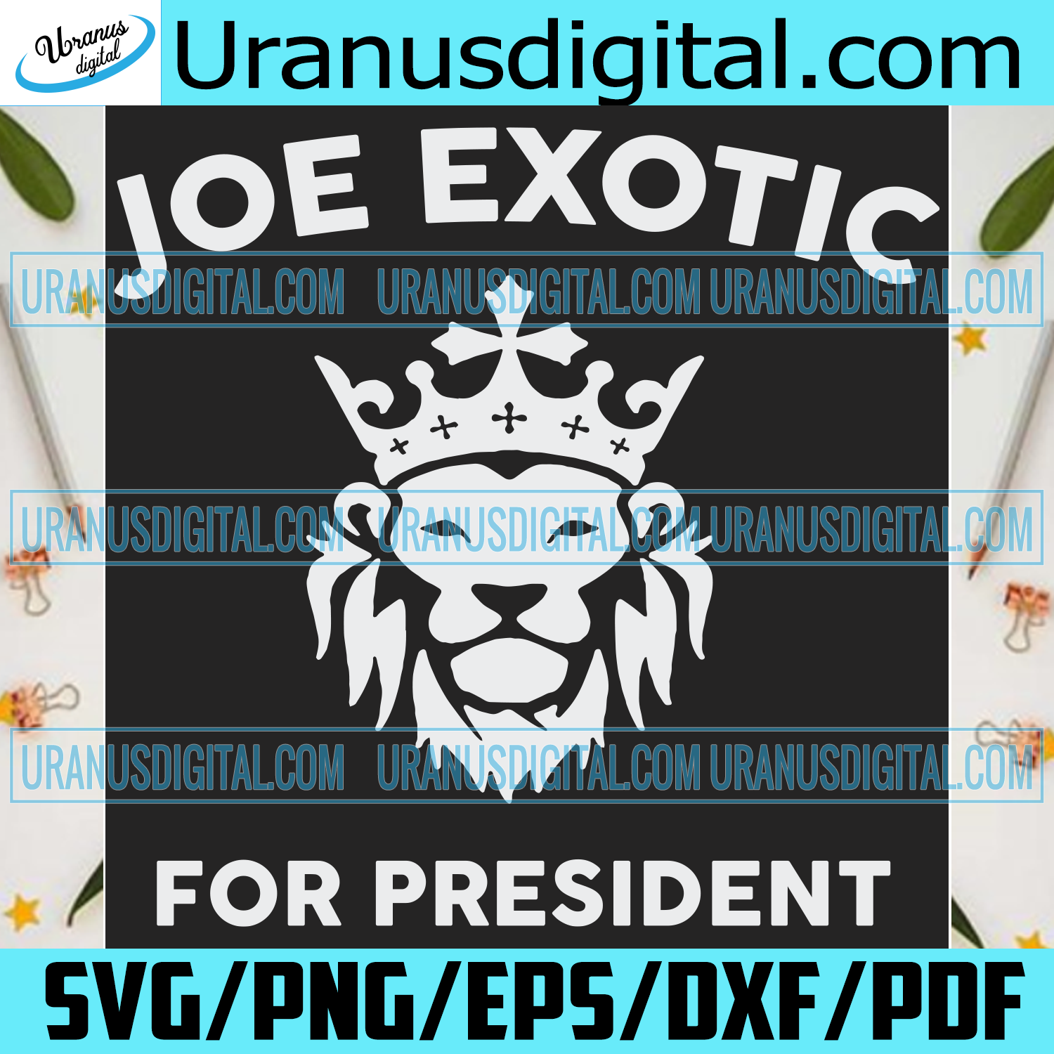 Joe Exotic For President Svg Trending Svg Joe Exotic Svg President Uranusdigital