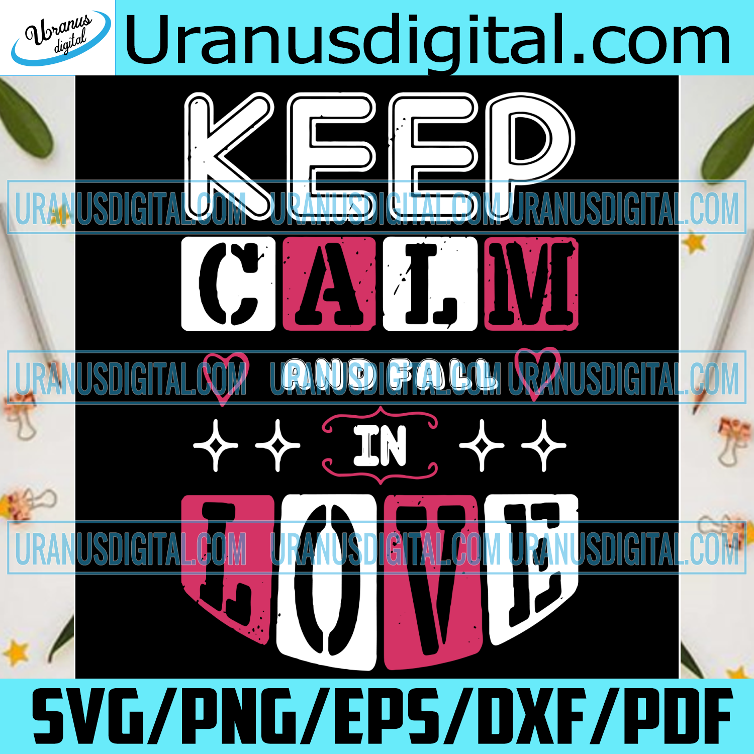 Download Keep Calm And Fall In Love Svg Valentine Svg Valentines Day Svg Kee Uranusdigital