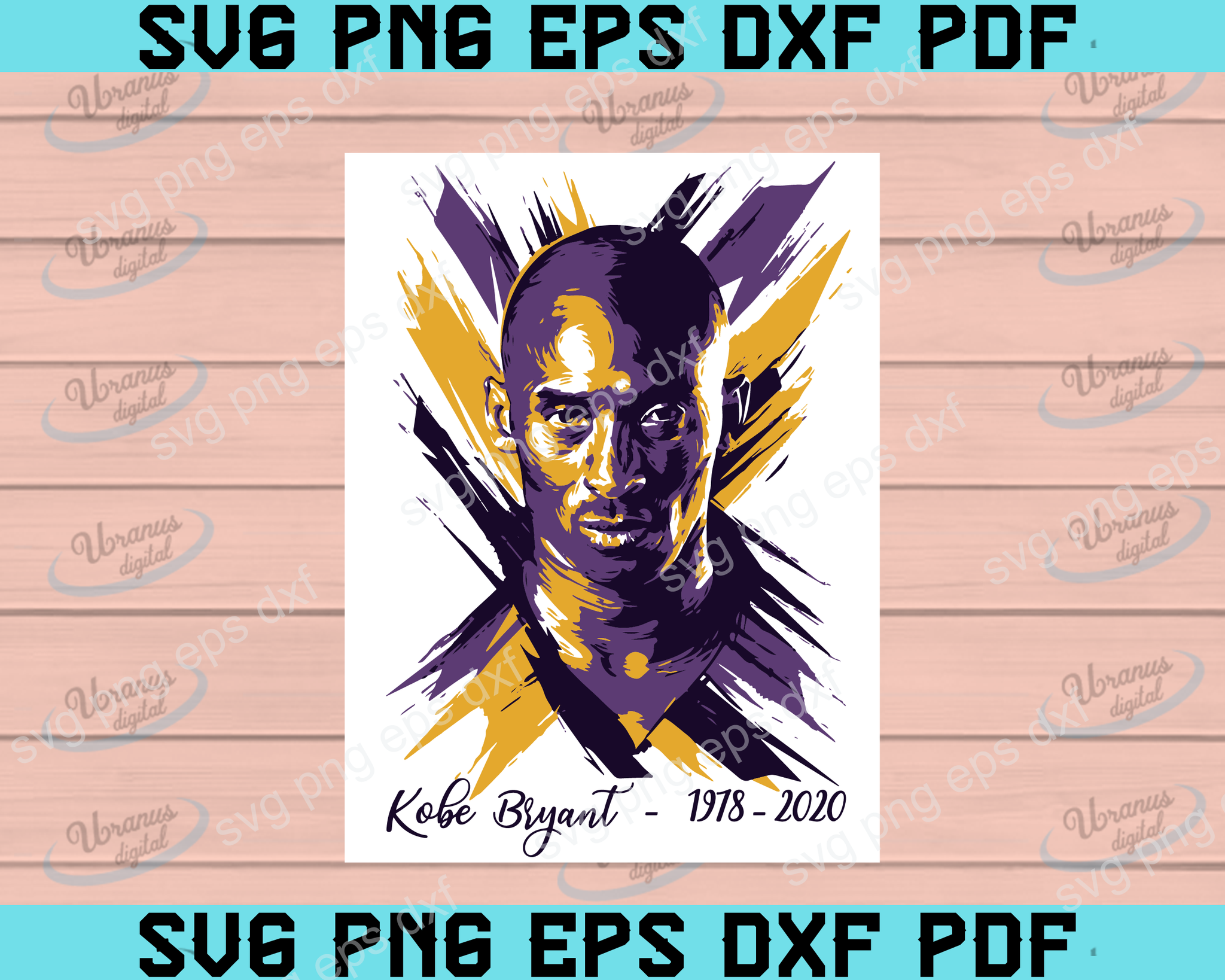 Download Kobe Bryant Svg Png Black Mamba Svg Pdf Eps Files Los Angeles Lakers Uranusdigital